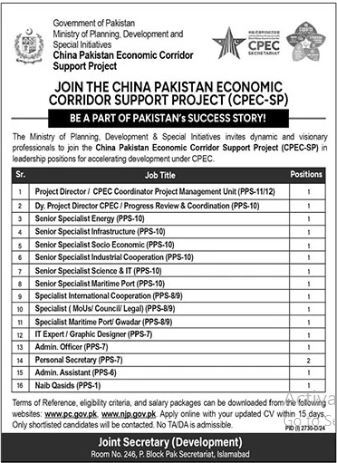 Career Opportunities At Ministry Of Planning Development 2024